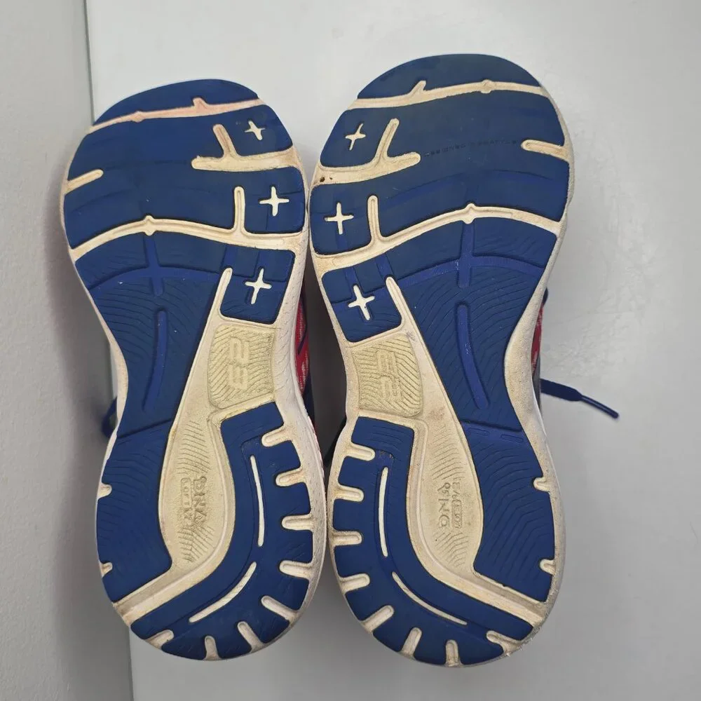 Brooks Womens Adrenaline GTS‎ 23 Sneakers Size 9 B White Blue Red Running Shoes